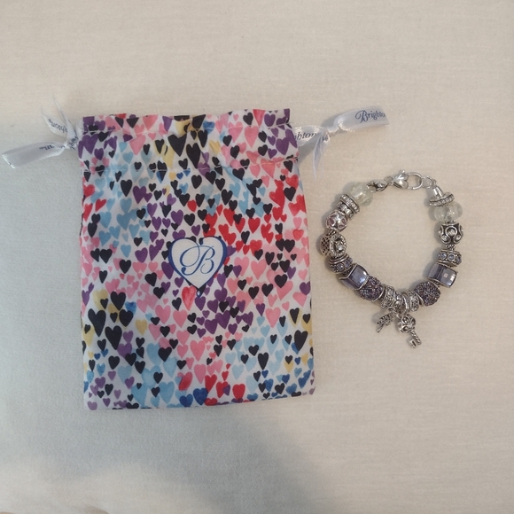 Brighton Silver and Purple Bracelet with Charms - Picture 2 of 3